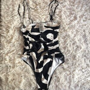 H&M Black and White Swimsuit